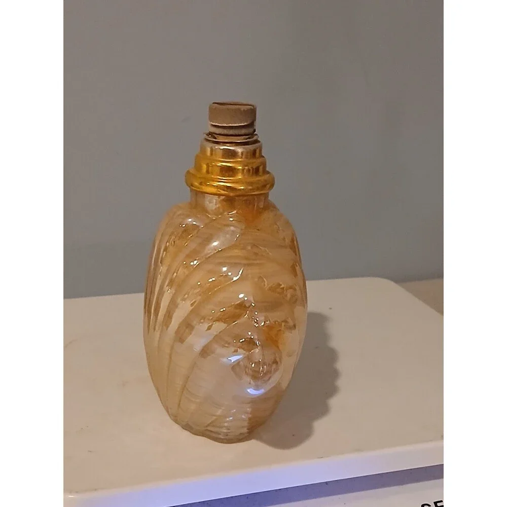 Vtg seashell Shaped art glass fragrance catalytic lamp Marta Harff Perfumum